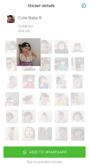 Cute Baby Stickers for WA Screenshot 3