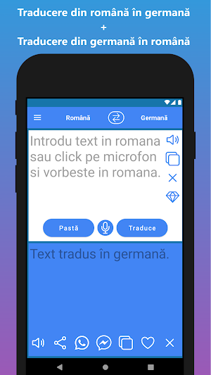 Romanian to German Translation Screenshot 0