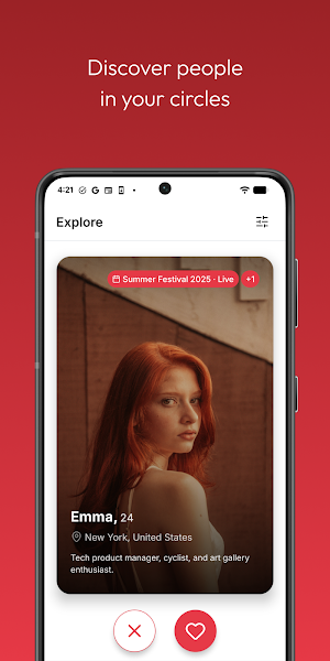 Circlez: Dating within circles Screenshot 0