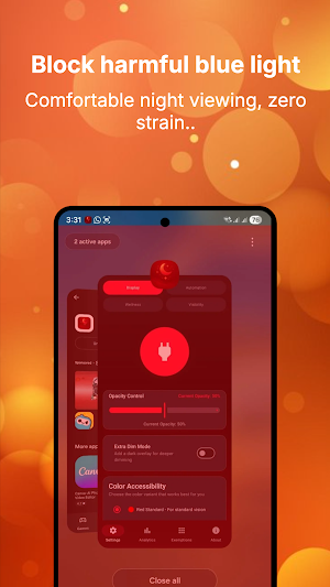 Red Screen Night Filter Screenshot 3