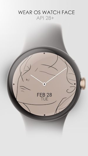 Minimal Art Line watch face Screenshot 0