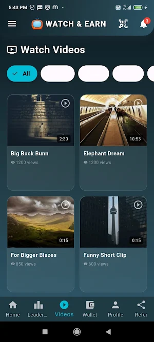 watchcash-watch and earn money Screenshot 1