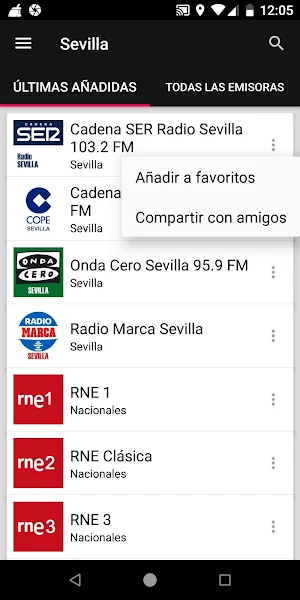 Radios de Sevilla - España Screenshot 1
