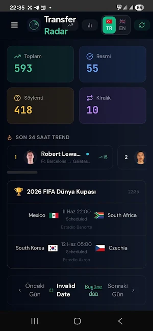 Transfer Radarı Screenshot 1