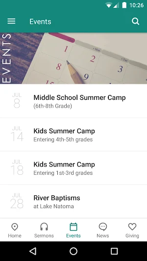Fair Oaks Church App Screenshot 2