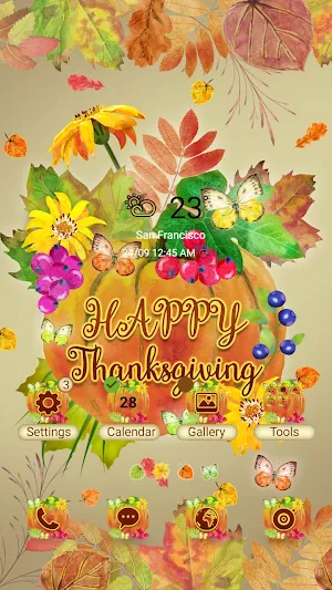 Thanksgiving Pumpkin-Wallpaper Screenshot 0