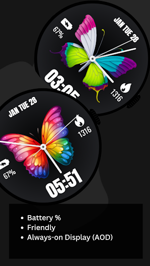 Butterfly WatchFace Screenshot 1