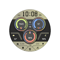 Retro Colored Round For WearOS