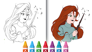 princess coloring book Screenshot 1