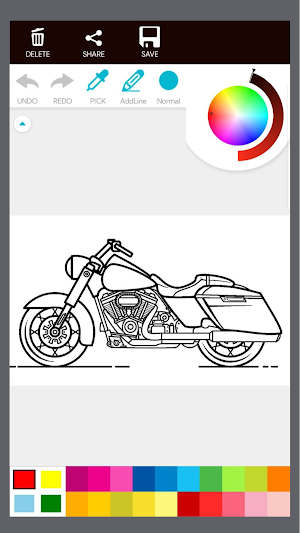 Motor Harley Coloring Book Screenshot 2