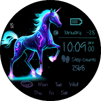 BFF50 - Neon Art Unicorn Light