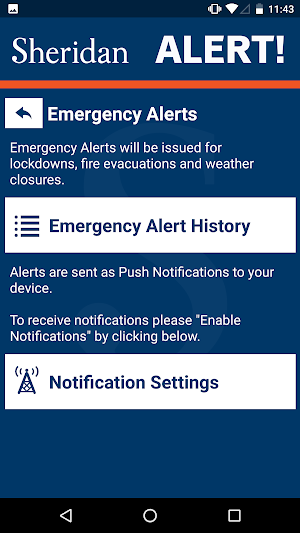 Sheridan Alert screenshot 2
