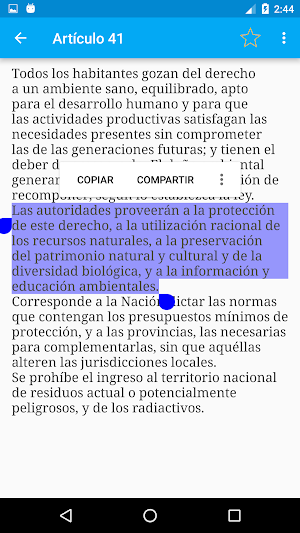 Constitución de Argentina Screenshot 3