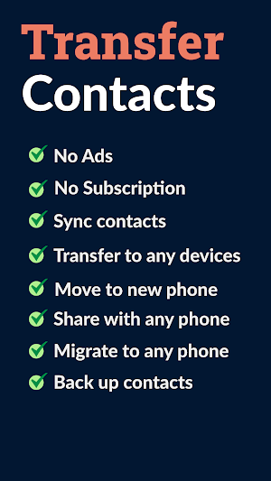 Contacts Backup - Copy My Data Screenshot 0