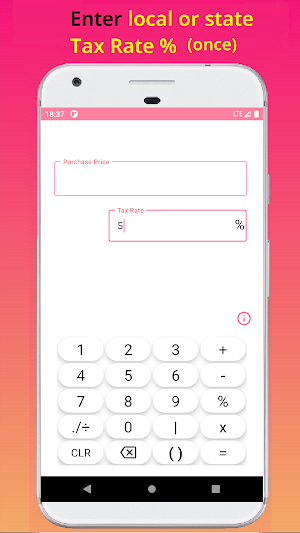 Sales Tax Calculator - Easy Screenshot 2