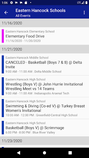 Eastern Hancock Schools Screenshot 2