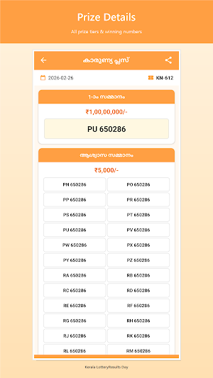 Kerala LotteryResults Day Screenshot 2