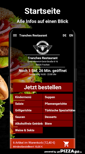 Tranches Restaurant Frechen Screenshot 1