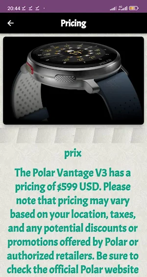 polar vantage v3 guide Screenshot 0