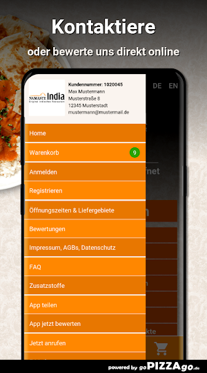 Namaste India Chemnitz Screenshot 2