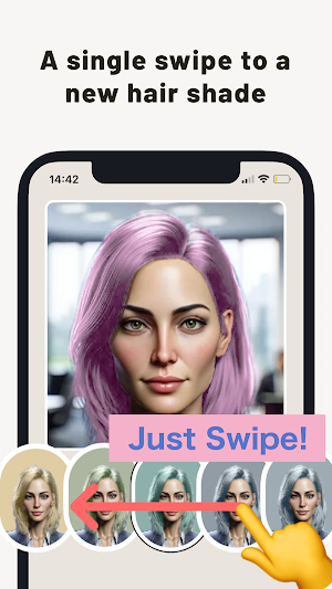PerfectHairColor: Snap & Dye Screenshot 1