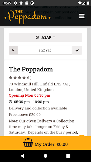 The Poppadom Screenshot 2