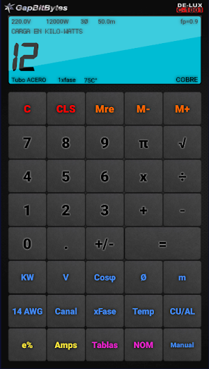 Calculadora de Potencia DE-LUX Screenshot 0