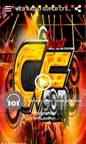 Web Rádio Super Cfsom Screenshot 1