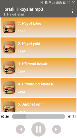 Ибратли Ҳикоялар (mp3). Screenshot 1