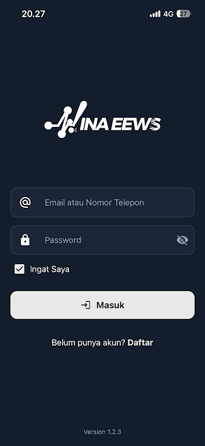 InaEEWS Screenshot 1
