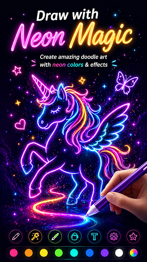 Glow Paint Studio: Draw Art Screenshot 0