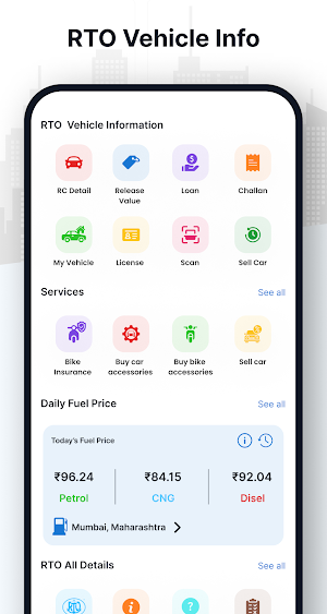 RTO Vehicle Information Screenshot 0