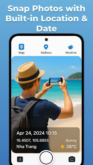 Timestamp - GPS Map Camera Screenshot 1