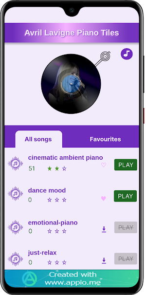 Avril Lavigne Piano Tiles Screenshot 1