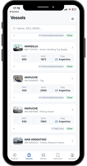 Vessels Info: Ship Tracker Screenshot 1