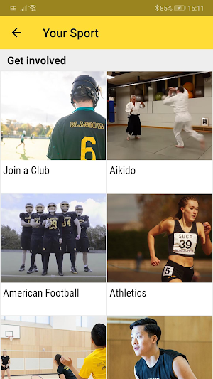 UofG Sport Screenshot 2