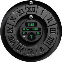 Magnetic Black Watch Face
