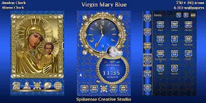 Virgin Mary Blue theme Screenshot 0