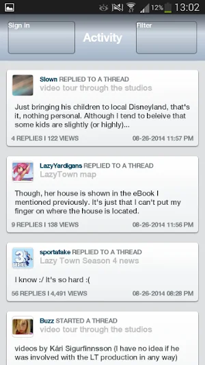 LazyTown Forums Screenshot 0