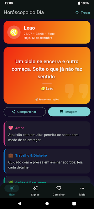 Horóscopo do Dia Screenshot 1