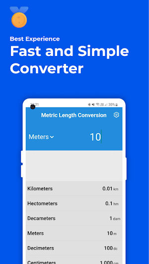Metric Length Conversion Screenshot 0