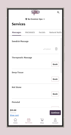 Nu Essence Spa Screenshot 1