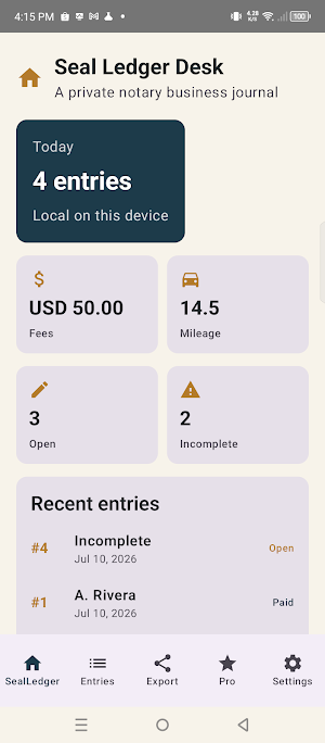 SealLedger Screenshot 0