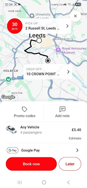 Intime Private Hire Screenshot 2