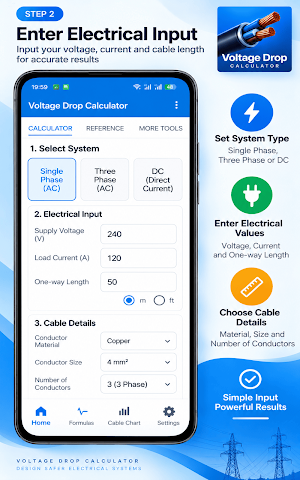 Voltage Drop Calculator Screenshot 1