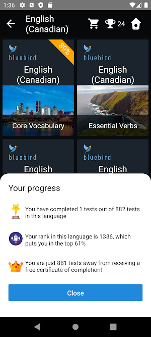 Canadian English Tests Screenshot 2