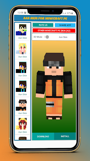 Aans Skin for Minecraft PE Screenshot 1