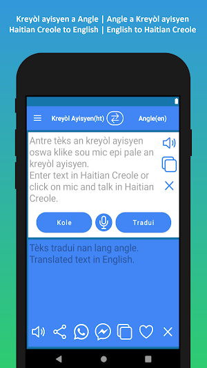 Kreyòl Ayisyen Angle Tradiktè Screenshot 0