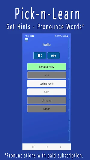 Click-n-Learn Learn Words Fast Screenshot 1
