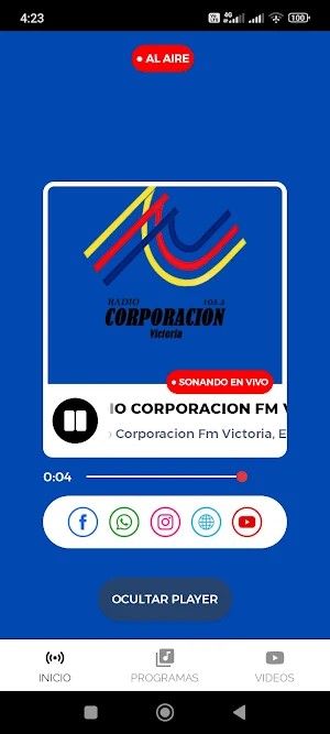 Radio Corporacion Fm Victoria Screenshot 1